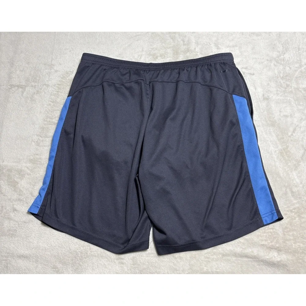 Nike Athletic Shorts Mens Large Blue FitDry Brief Lined Embroidered Logo Vintage